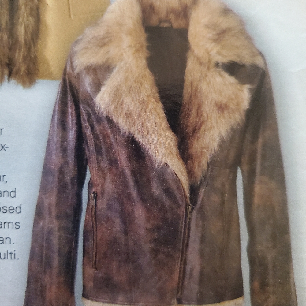 Leather coat
